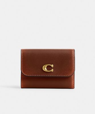 エッセンシャル カード ホルダー ウォレット・ラブド レザー | COACH